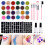 Glitter Tattoo Set with 24 Large Glitter Tubes, Temporary Tattoos 1