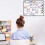 Magnetic whiteboard refrigerator calendar - for event items and plans 4