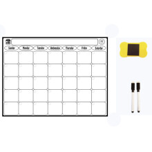 Magnetic whiteboard refrigerator calendar - for event items and plans