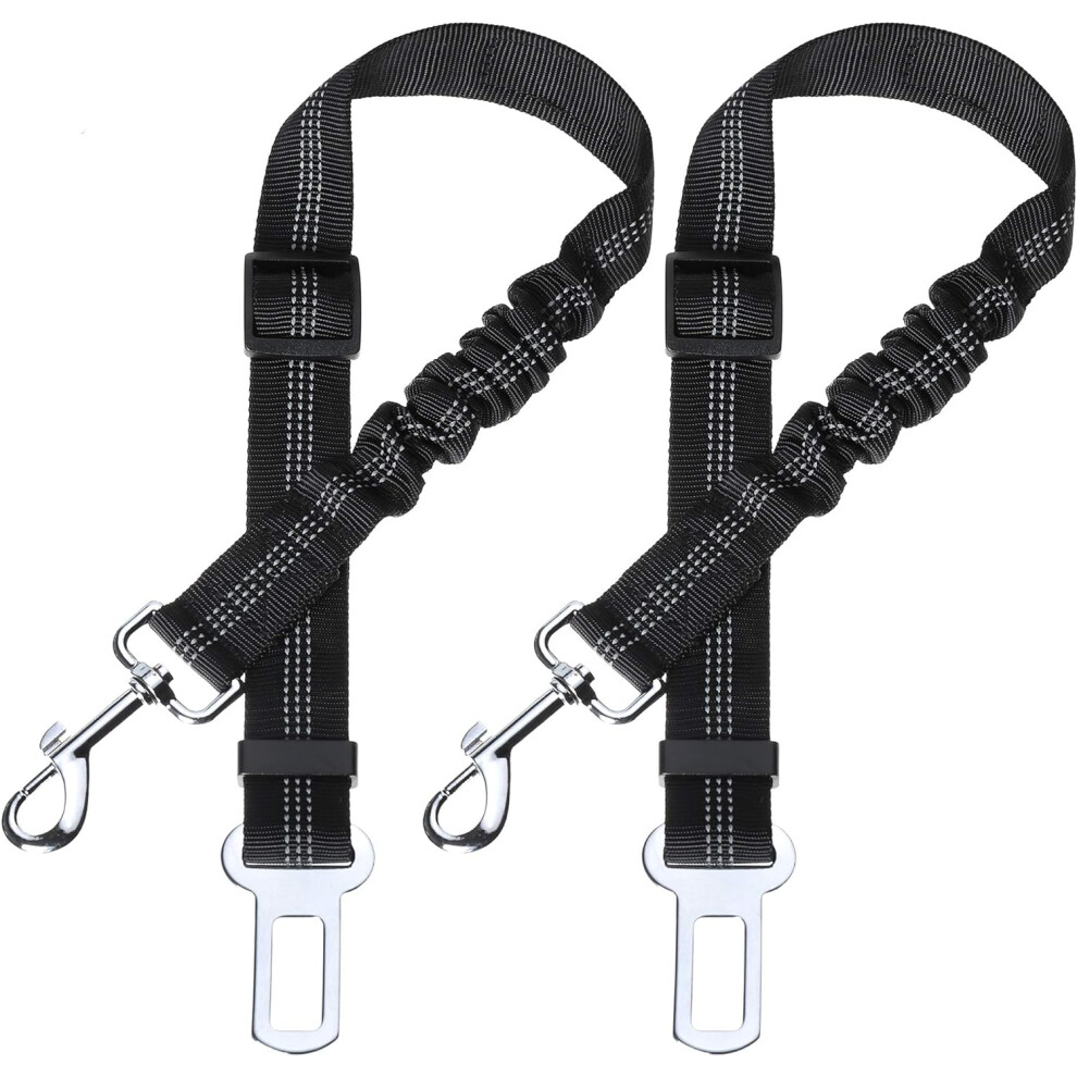 Limbo 2 Packs Adjustable Pet Dog Cat Car Seat Belt Safety Leads Vehicle Seatbelt Harness