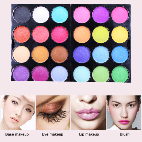 Makeup Fan Eyeshadow Fan Combination Small Set Makeup Palette Set 1