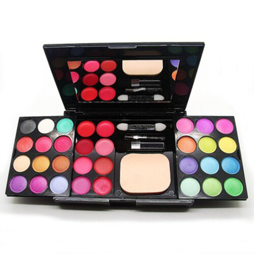 Makeup Fan Eyeshadow Fan Combination Small Set Makeup Palette Set
