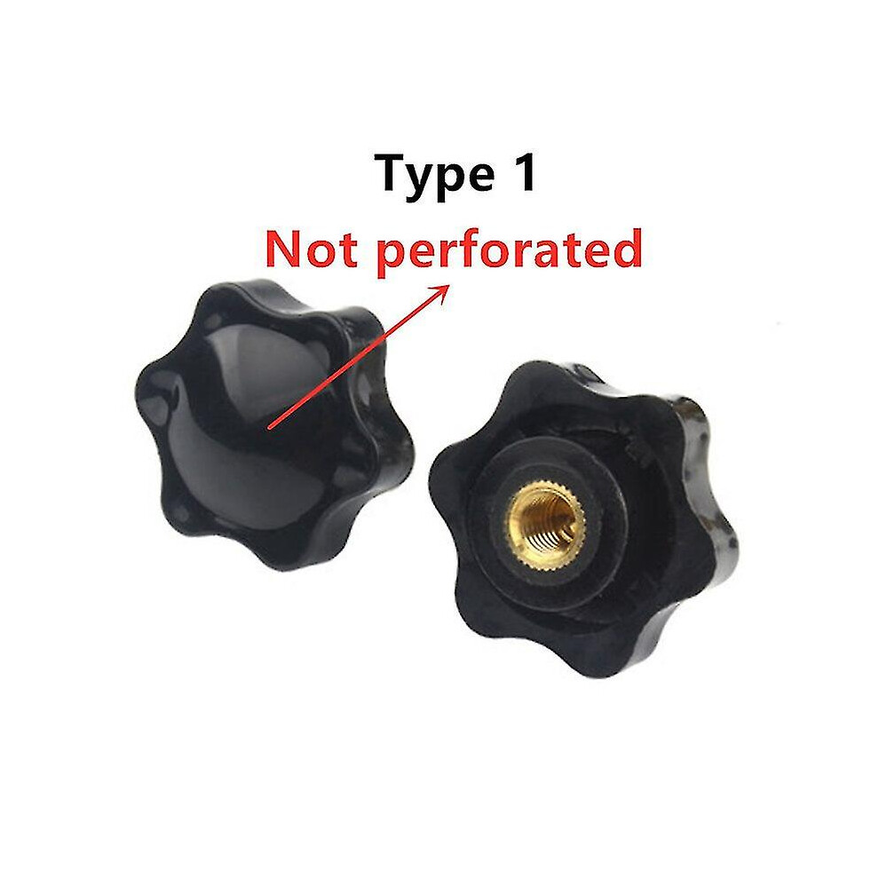 M4 M5 M6 M8 M10 M12 Plum Bakelite Hand Tighten Nuts Handle Thread Star Mechanical Black Thumb Nuts Clamping Knob Manual Nuts 8238749153813