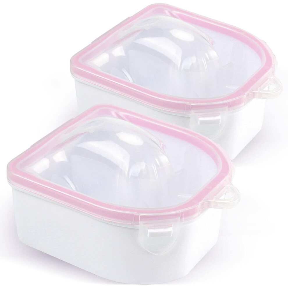 Limbo 2Pcs Nail Soaking Bowl, Double Layer Manicure Bowls, Acetone Soaking Bowls