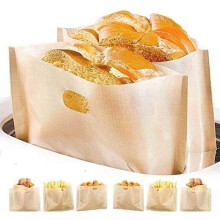 10pcs Toaster Bags Reusable for Grilled Cheese Sandwiches - Non Stick Toast Bag(16*16.5cm)