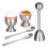 Stainless Steel Boiled Egg Cutter Set Shell Separator 1