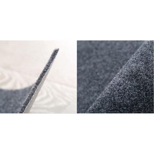 White Dandelion Gray Background Printed Kitchen Mat 40*60Cm+40*120Cm 2