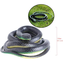 130Cm Fake Snake Toy Realistic Rubber Snake Toy Garden Props Joke Prank Gift, Snake Simulation Rubber Animal Figurine