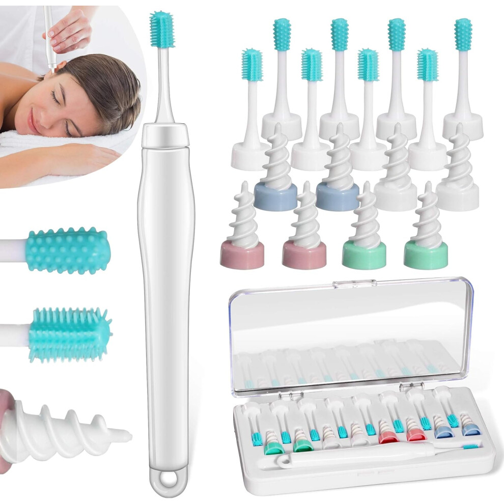 Limbo Q-Grips Earwax Remover Silicone Ear-Wax-Removal-Tool Safe Soft Ear Cleaner Spiral Smart Earwax Removal Kit