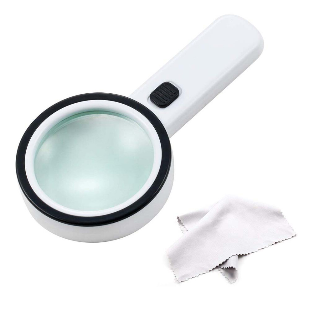 Limbo Light 30X High Handheld Strong Magnifying Glass With 12 Led ,Illuminated Magnifier