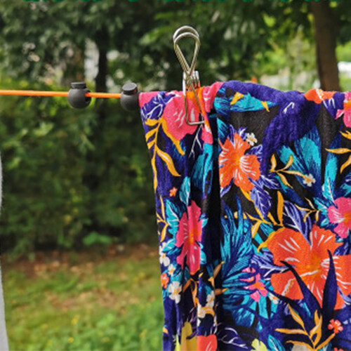 8M Portable Camping Retractable Clothesline Holiday Clothes Drying Rack 2