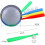 3 Pcs Children's plastic baseball bat, bat and ball set 2