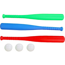 3 Pcs Children's plastic baseball bat, bat and ball set