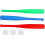 3 Pcs Children's plastic baseball bat, bat and ball set 1