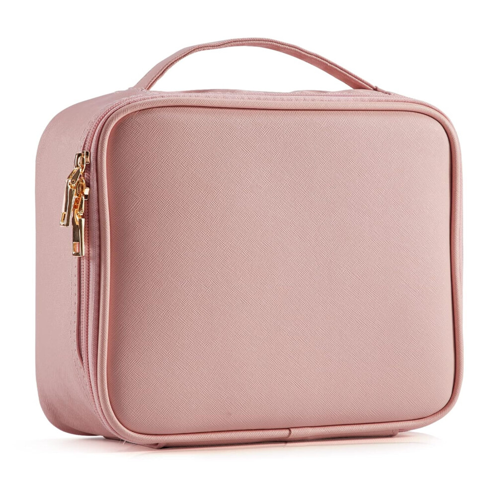 Limbo Travel Makeup Bag, Makeup Bag For Cosmetics Makeup Brushes Toiletries Travel Accessories With Dividers 26*26*10Cm