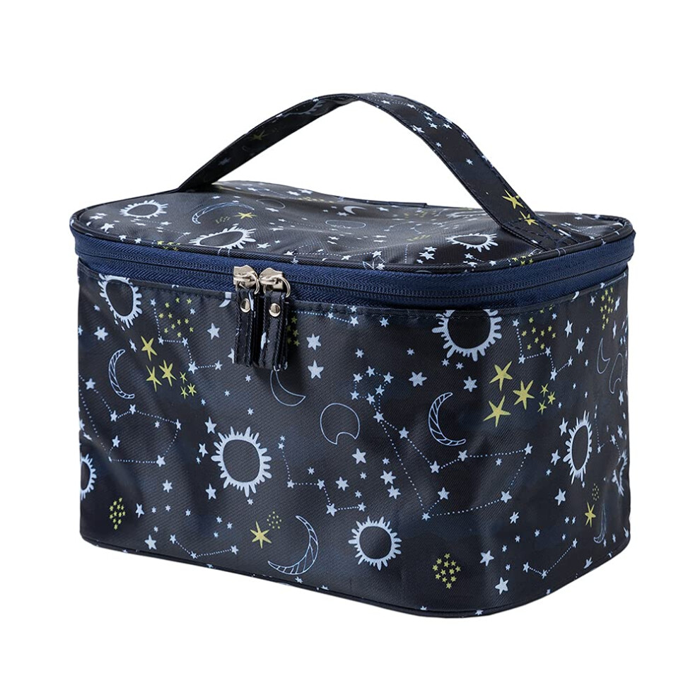 Limbo Makeup Bag Large Cosmetic Bags For Women Travel Makeup Organizer Starry Sky