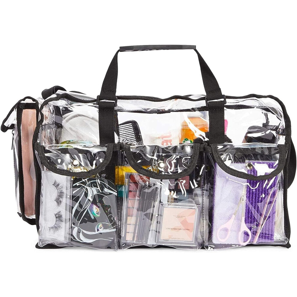 Limbo Large Clear Makeup Bag, Cosmetic Organizer.
