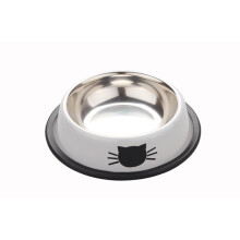 2Pcs cat bowl, stainless steel cat water bowl with non-slip bottom for small to large cats