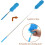 5 Pcs Extendable dust parts, microfiber cloth, cleaning brush, extendable adjustable washable with telescopic pole 4