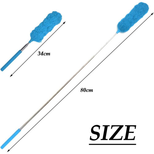 5 Pcs Extendable dust parts, microfiber cloth, cleaning brush, extendable adjustable washable with telescopic pole 1