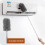 5 Pcs Extendable dust parts, microfiber cloth, cleaning brush, extendable adjustable washable with telescopic pole 3