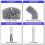 Telescopic duster set with 2 microfiber accessories, extendable long telescopic stainless steel duster 2.4M 5
