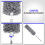 Telescopic duster set with 2 microfiber accessories, extendable long telescopic stainless steel duster 2.4M 3