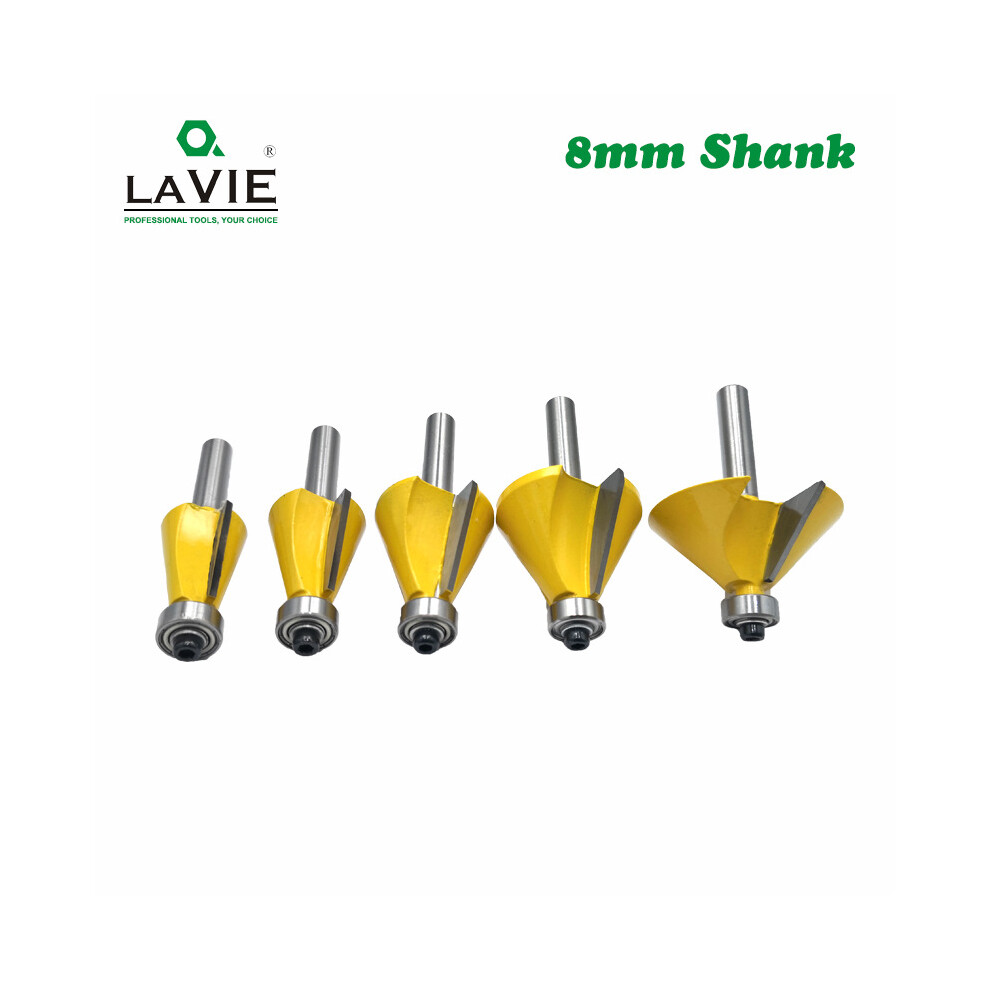 5Pcs/Set 8Mm Countersink Chamfer 11.25 15 22.5 30 45 Degree Countersink Woodworking Woodworking Tool 6228927261296