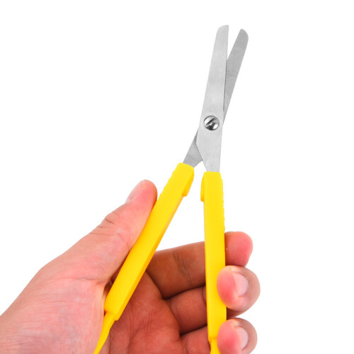 Pack of 9 Colorful Loop Scissors, Self Opening Mini Round Elastic Scissors, 2