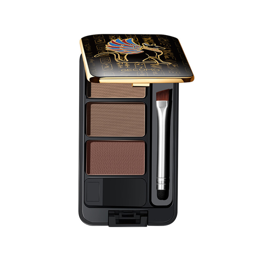 Limbo Eyebrow Powder Three-Color Eyebrow Palette Beauty Contour Eyebrow Pencil Professional Eye Makeup Eyebrow Filler