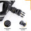 Cat Harness with Leash, Breathable Kitten Harness with Reflective Strips Adjustable Black Vest 4