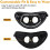 Cat Harness with Leash, Breathable Kitten Harness with Reflective Strips Adjustable Black Vest 6
