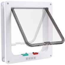 Pet Door Small Dogs Indoor/Outdoor with Telescopic Frame Doggie Door Cat 19.7*19*2cm