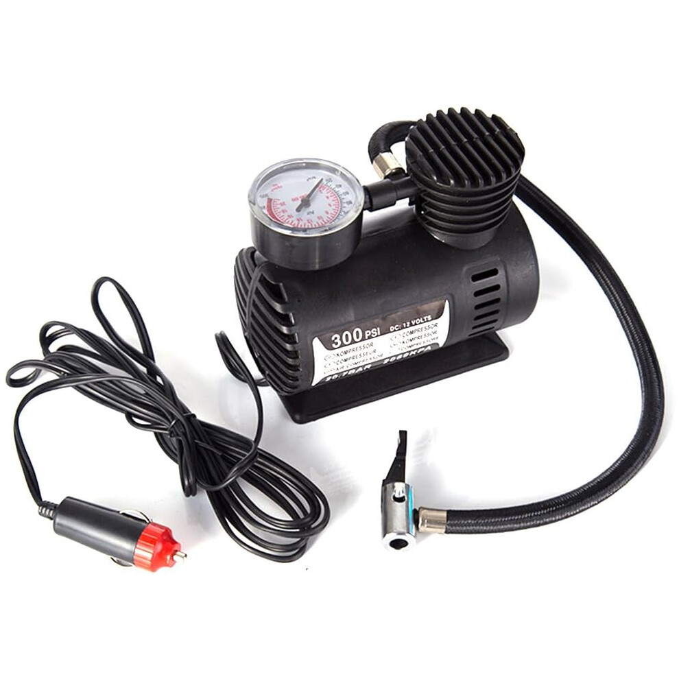 Car Mini Electric Inflation Pump Portable Tyre Air Inflator 300Psi Auto Compressor Pump For Car Bicycle 6228927263122