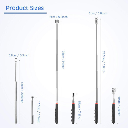 3Pcs Retractable Magnetic Pickup Tools 1