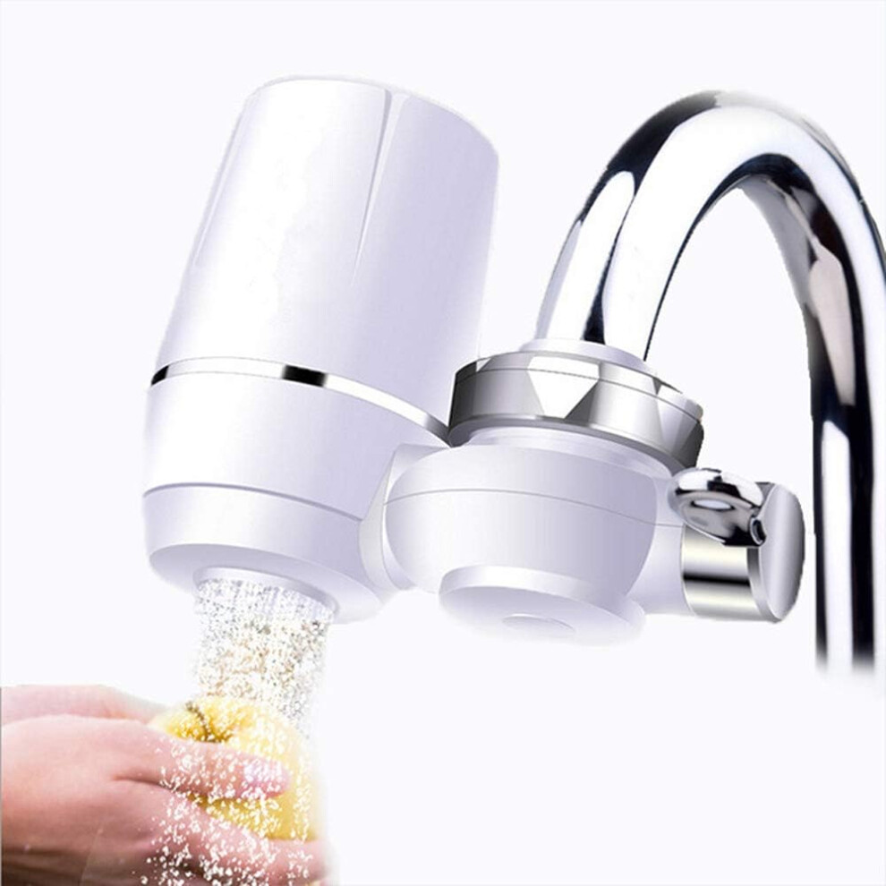 Water Purifier Faucet, Clean Kitchen Faucet Tap Water Purifier Mini Washable Ceramic Water Filter With Percolator