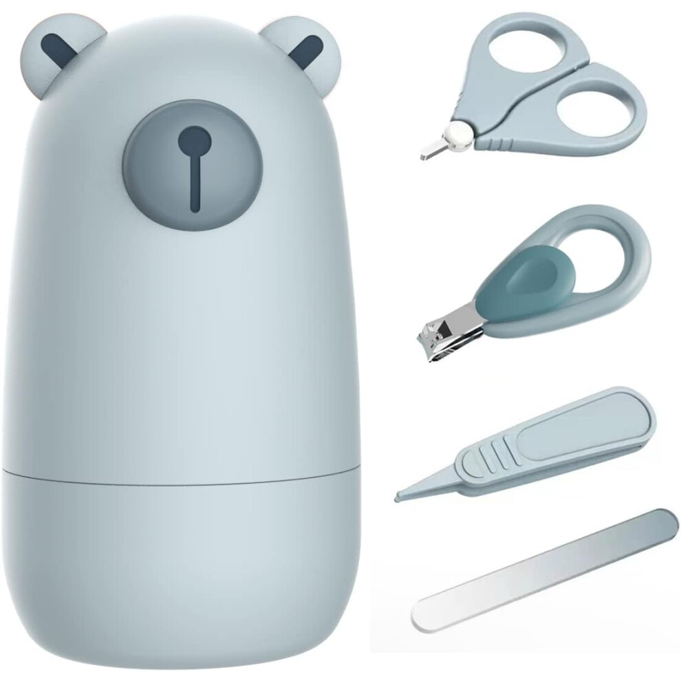 Baby Nail Clippers Set With Cute Case, Infant Fingernail And Toenail File Kit Limbo