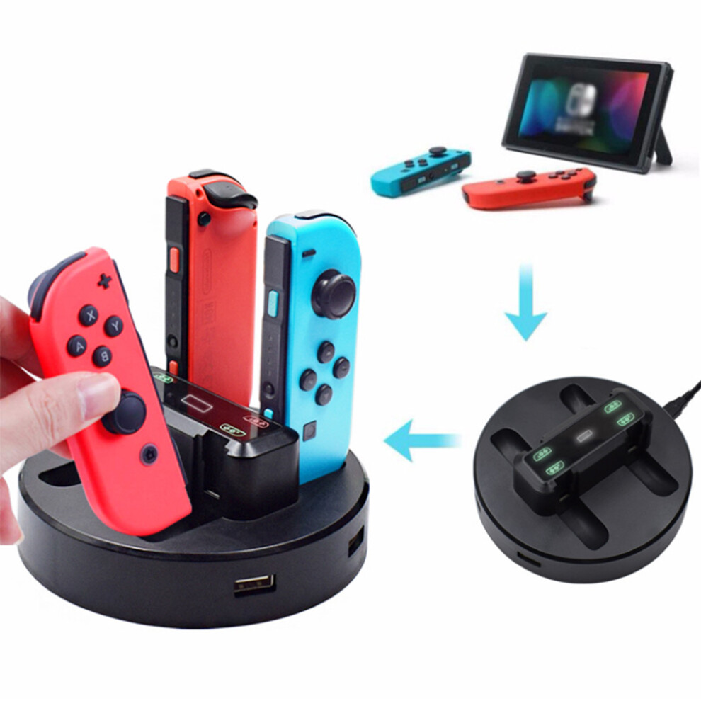 Multifunctional Charger 4 Charging Station Dock Compatible With Nintendo Switch 6228927265270