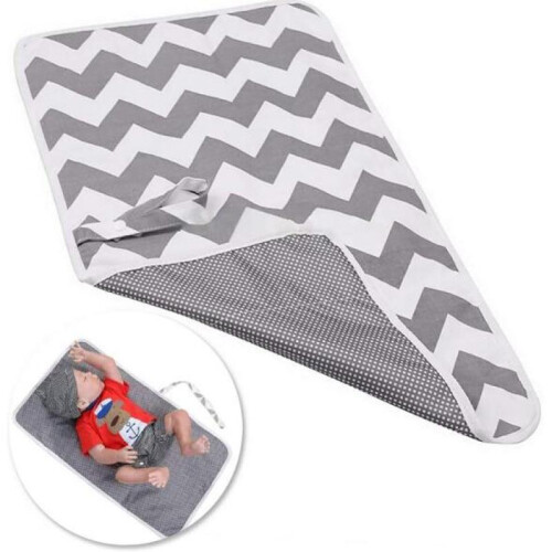 Changing mat, portable waterproof foldable baby changing mat changing station with pillow