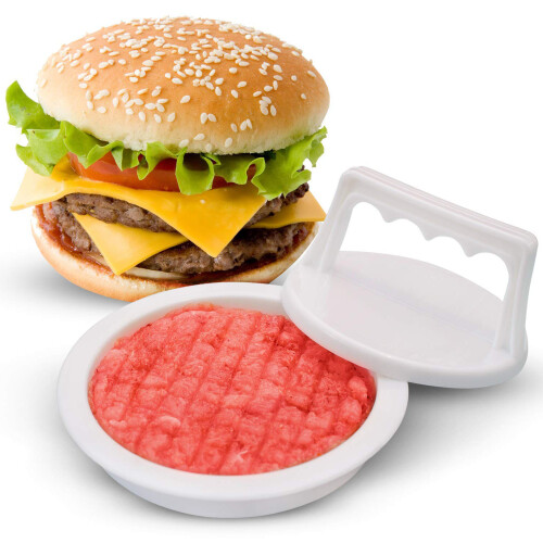 Burger Press Hamburger Patty Maker - Perfectly Sized 4.5 Burger Mold Rings for Grill Accessories Set (2 Pieces)