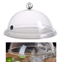 Smoking Gun Plastic Dome for Plates, Glasses, Bowls, Smoke Infuser Accessory Lid, 16cm