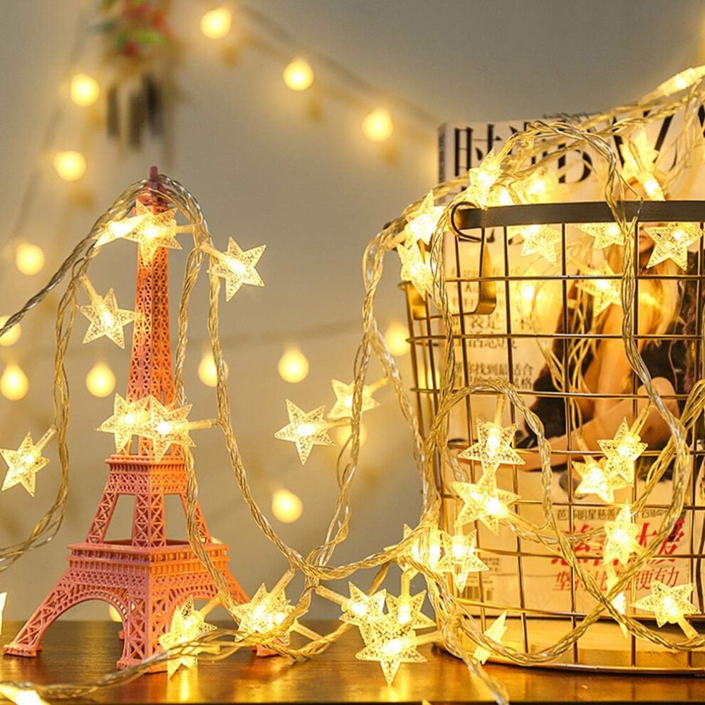 Star String Lights 10M 80 LED String Lights Battery Waterproof IP65 Lights Indoor Outdoor Warm White-image-OPC-PDP5M5K-NEW