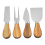 4-piece cheese knife set with acacia wood handle 1