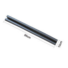 Door Seal Noise Blocker for Door Insulation and Soundproofing 95cm Length Adjustable - Black