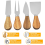 4-piece cheese knife set with acacia wood handle 2