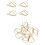 100 Paper Clips, Durable And Rust Resistant Paper ClipsGold 7