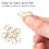 100 Paper Clips, Durable And Rust Resistant Paper ClipsGold 6