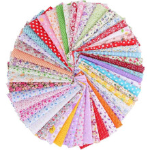 50 Pieces Cotton Fabric Fabric Packs Patchwork Cotton Cloth 25cmx25cm