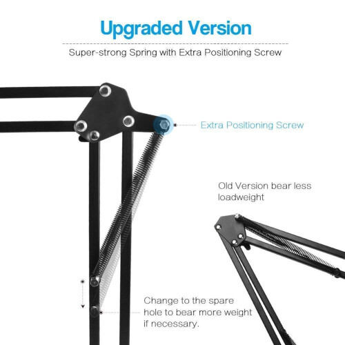 Heavy Duty Mic Stand With Mic Windshield And Dual Layer Mic Pop-Up Filter 1