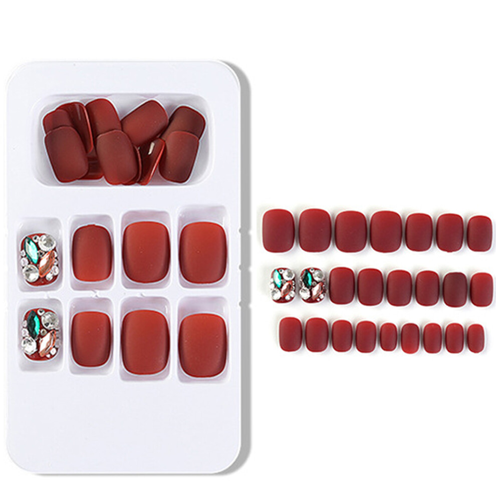 3 boxes Color Press-On Manicure, Gel Nail Kit, Nail patch wear manicure nail